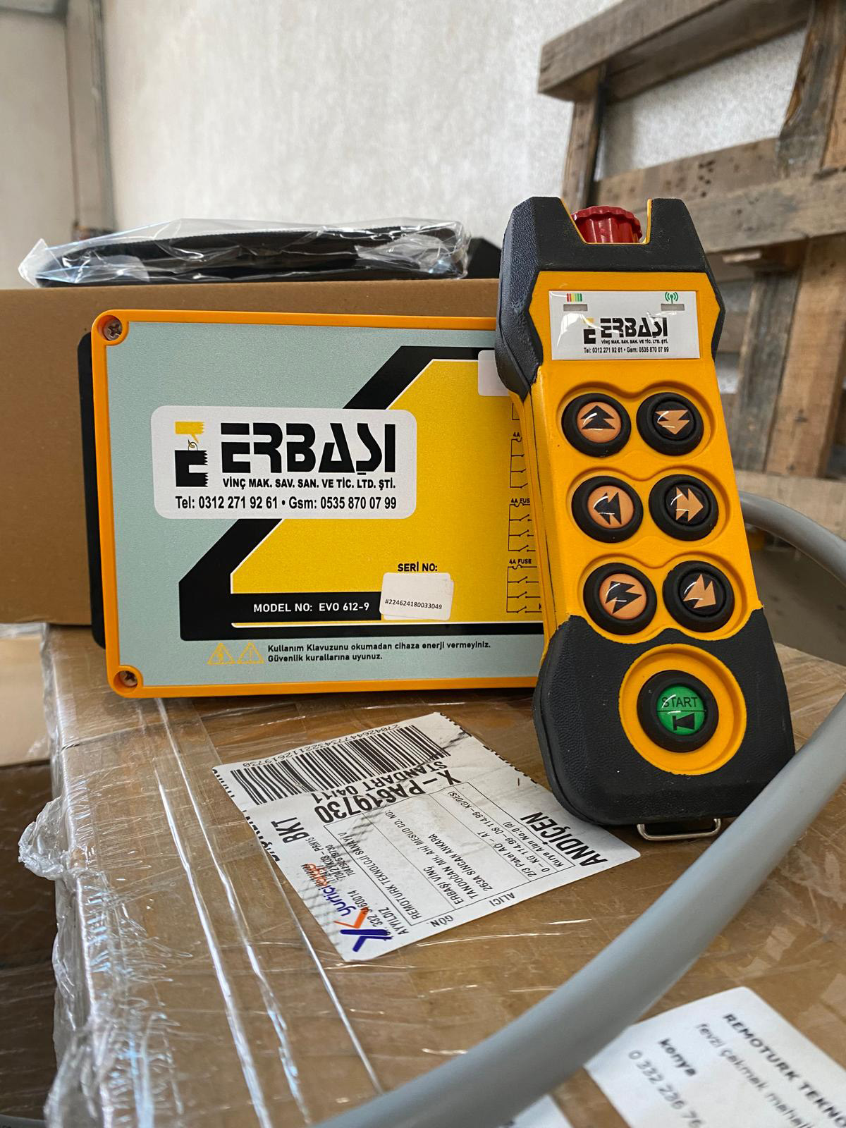 Vinç Uzaktan Kumandası - Erbaşı Vinç